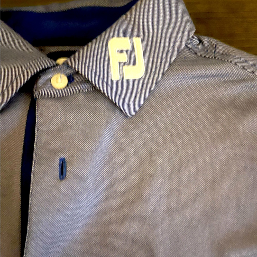Footjoy polo with logo on collar